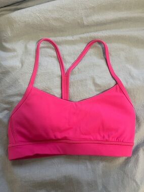 lululemon athletica Bright Pink Strappy Sports Bra